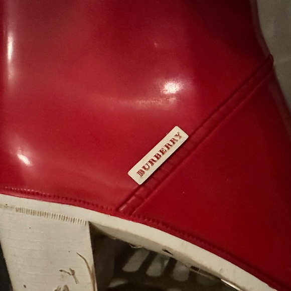 Burberry red rain boots 39 - Picture 8 of 9